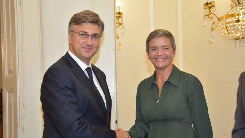 Predsjednik Vlade s povjerenicom Europske komisije za tržišno natjecanje